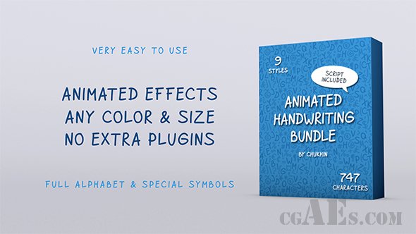 E024 动画手写包-VIDEOHIVE – ANIMATED HANDWRITING BUNDLE – 21054513