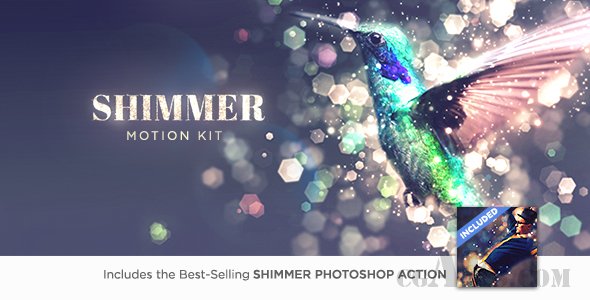 E112 梦幻的虚化粒子效果工具包 AE模板-SHIMMER MOTION KIT 带教程