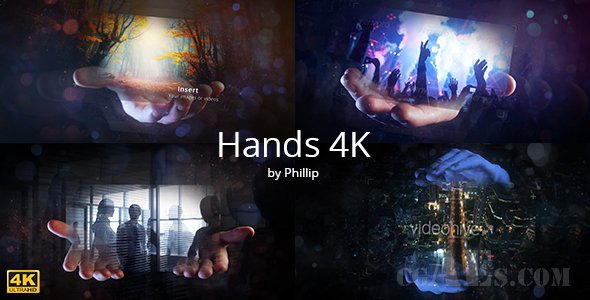 E114 魔幻手中世界展示效果AE模板-HANDS 4K