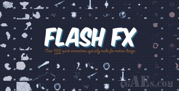 E161 FLASH FX 动态特效图形元素视频包-VIDEOHIVE – FLASH FX – ANIMATION PACK V2.0 – 6527641