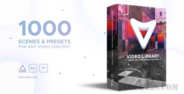 E162 1000多个专业的预设视频元素包AE模板-VIDEOHIVE VIDEO LIBRARY – VIDEO PRESETS PACKAGE