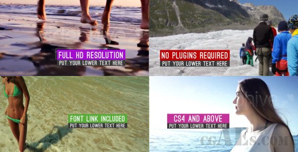 E191 简洁的视频展示效果AE模板-VIDEOHIVE CLEAN MINIMAL SLIDESHOW