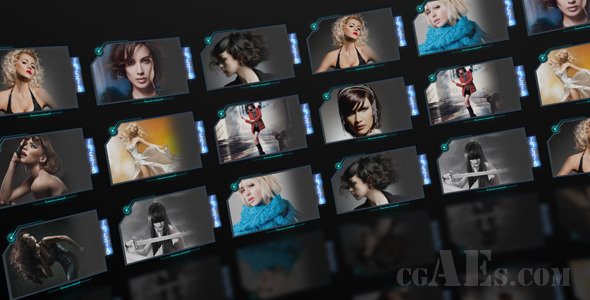 E196 图片墙视频展示AE模板-VIDEOHIVE CIRCLE SCREENS 3249921