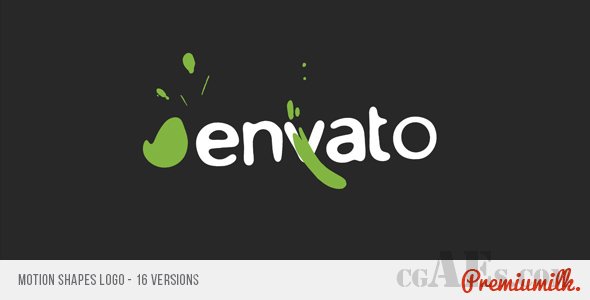 E224 简单的图形LOGO揭示AE模板-VIDEOHIVE MOTION SHAPES LOGO