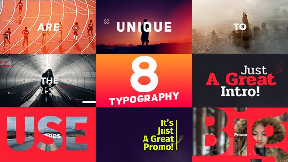 E231 干净大气的视频展示效果AE模板-VIDEOHIVE TYPOGRAPHY PROMO