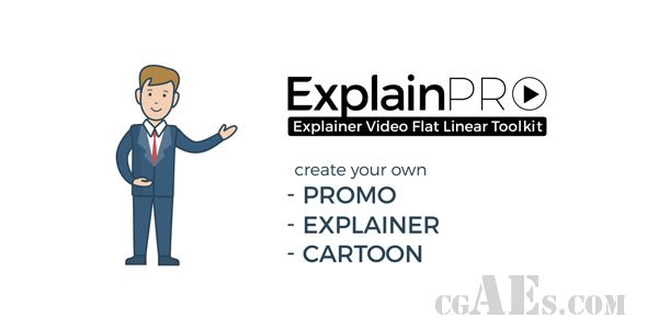 E241 讲解员视频平面线性工具包-videohive ExplainPRO. Explainer Video Flat Linear Toolkit 21033097