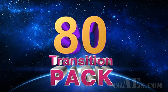 E265 80个简单实用的转场-VIDEOHIVE TRANSITION PACK 21339465