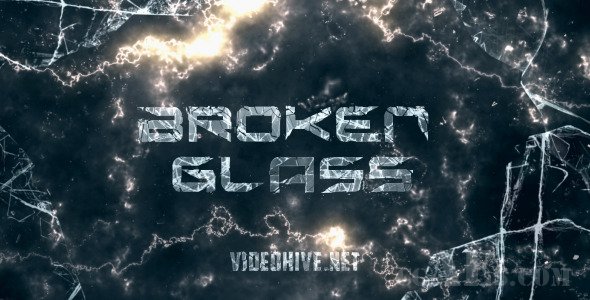 E267 破碎玻璃电影预告片AE模板-VIDEOHIVE BROKEN GLASS TRAILER