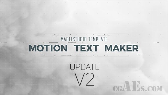 E288 动态标题制作 AE模板-VIDEOHIVE MOTION TEXT MAKER V2