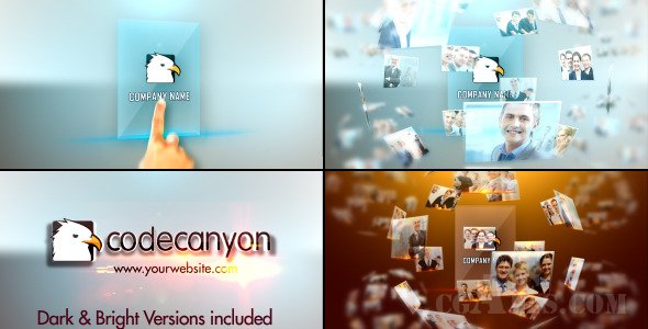 E321 高科技LOGO 包装片头AE模板-VIDEOHIVE HI TECH LOGO OPENER