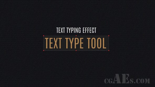 E326 输入文字显示效果包装AE模板-VIDEOHIVE TEXT TYPE TOOL