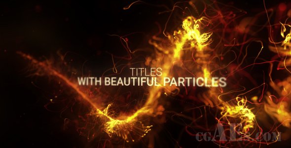 E341 抽象粒子标题AE模板-VIDEOHIVE ABSTRACT PARTICLES TITLES TRAILER