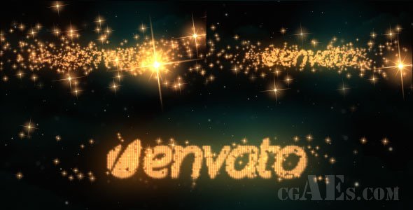 E355 粒子演绎LOGO AE模板-VIDEOHIVE LOGO & TEXT INTRO – GLITTERS 5328024