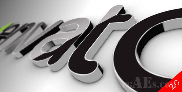 E364 经典黑白LOGO揭示AE模板-VIDEOHIVE BLACK CLASSIC 3D LOGO