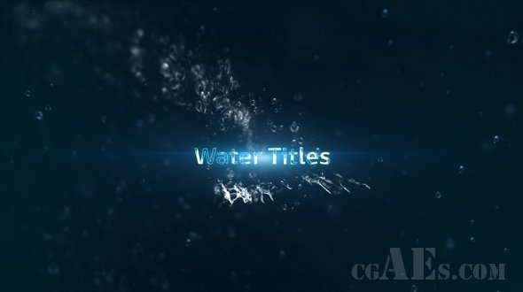 E400 水中效果字幕标题包装AE模板-VIDEOHIVE WATER TITLES 18458721