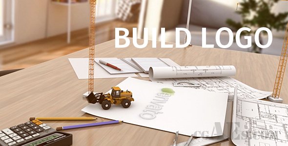 E402 桌面纸张揭示LOGOAE模板-VIDEOHIVE BUILD LOGO 19149611