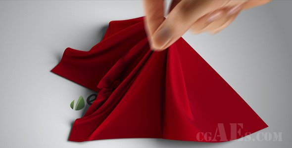 E433 AE模板 丝巾拉开揭示LOGO-VIDEOHIVE SILK SHAWL LOGO REVEAL 84130