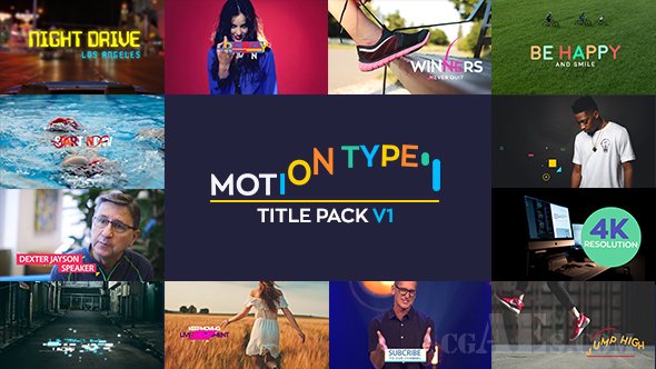 E440 AE模板 动态标题包-VIDEOHIVE MOTION TYPE – TITLES PACK