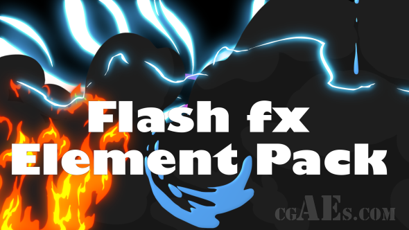 E463 AE模板 FLASH FX 特效元素包-FLASH FX ELEMENT PACK