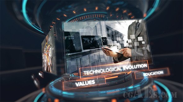 E555 高科技数字技术介绍视频AE模板-DIGITAL TECHNOLOGY INTRO