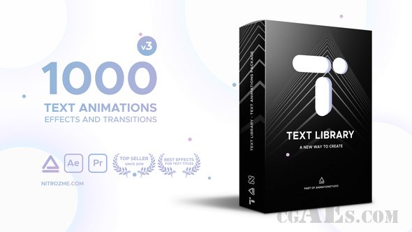 E591 1000个简单快捷的文本动画库-TEXT LIBRARY – HANDY TEXT ANIMATIONS
