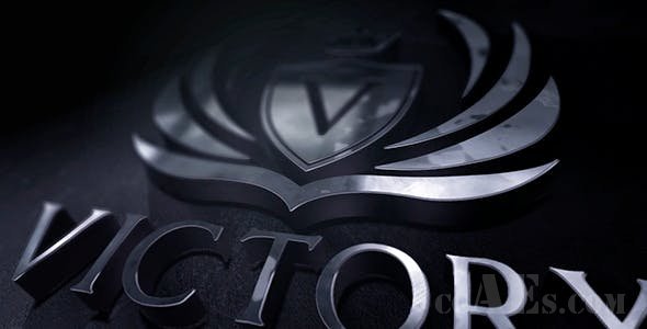 3D金属光泽LOGO展示包装-VIDEOHIVE 3D CHROME LOGO REVEAL 21310833