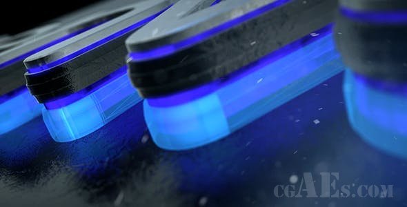 发光3D LOGO 包装AE模板-VIDEOHIVE – GLOW LOGO REVEAL – 19320989