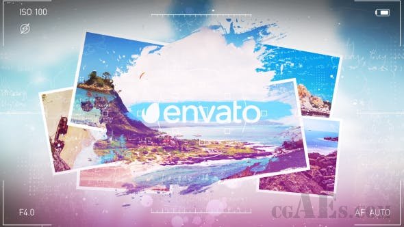 相片展示效果AE模板-VIDEOHIVE – VACATION GRUNGE ALBUM – 20196804