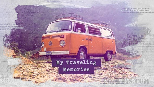 关于旅游风格的视频展示AE模板-VIDEOHIVE – TRAVELING SLIDESHOW / MEMORIES PHOTO ALBUM / FAMILY AND FRIENDS / ADVENTURE AND JOURNEY – 24566977