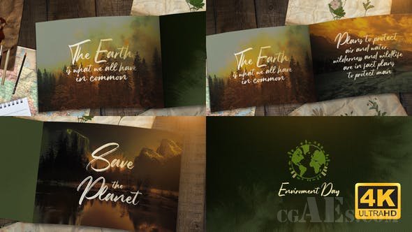 自然环境主题的幻灯片展示AE模板-VIDEOHIVE NATURE OPENER 23791257