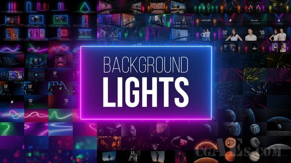 片头背景灯光效果包装AE模板-VIDEOHIVE BACKGROUND LIGHTS 25005084