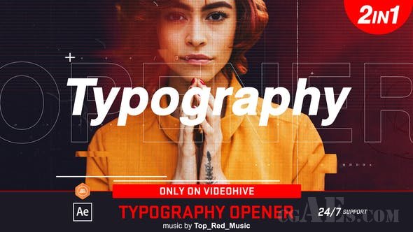 视频展示包装AE模板-VIDEOHIVE – TYPOGRAPHY – 22786900