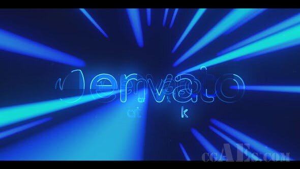 简洁LOGO包装AE模板-VIDEOHIVE HYPER LIGHT LOGO REVEAL 25100637