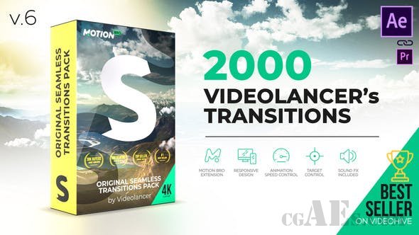 无缝转场AE模板包-VIDEOHIVE – VIDEOLANCER’S TRANSITIONS – ORIGINAL SEAMLESS TRANSITIONS PACK 18967340 V.6 – SCRIPT FOR AFTER EFFECTS