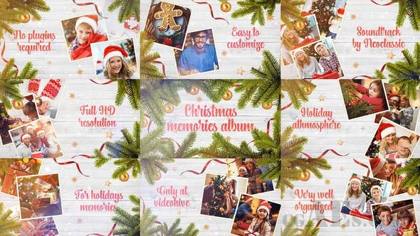 圣诞节视频包装AE模板-VIDEOHIVE CHRISTMAS MEMORIES ALBUM 25131654