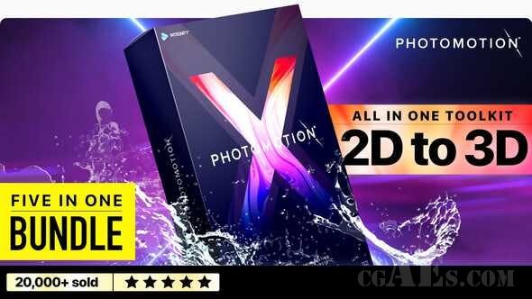 2D转3D图片工具包-VIDEOHIVE – PHOTOMOTION X – BIGGEST PHOTO ANIMATION TOOLKIT (5 IN 1) – 13922688