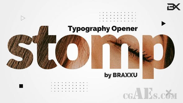 节奏感的视频展示AE模板-VIDEOHIVE – TYPOGRAPHY STOMP OPENER – 23777352