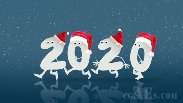 新年片头包装AE模板-VIDEOHIVE CHRISTMAS AND NEW YEAR OPENER 25162397