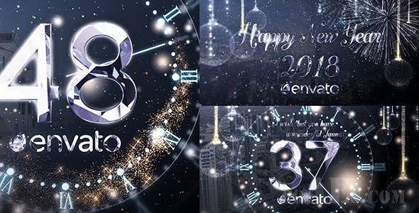 新年倒计时片头模板-VIDEOHIVE – NEW YEAR COUNTDOWN – 21127739