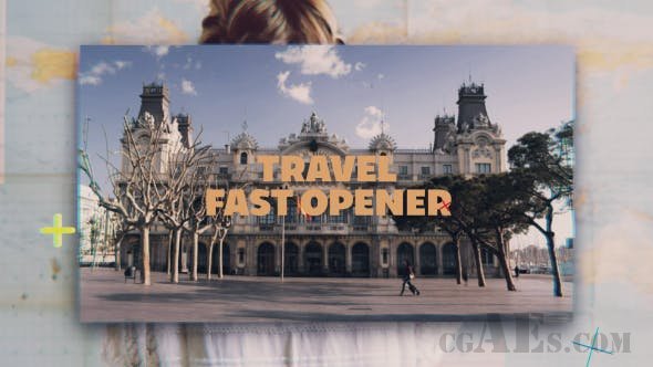 旅游视频包装AE模板-VIDEOHIVE – TRAVEL FAST OPENER – 20288043