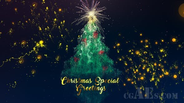 漂亮的圣诞树标题包装AE模板-VIDEOHIVE CHRISTMAS SPECIAL GREETING 21042134
