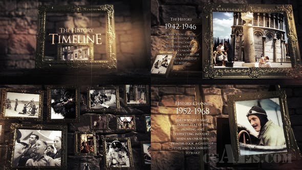 历史事件视频包装AE模板-VIDEOHIVE – THE HISTORY SLIDESHOW – 25025915