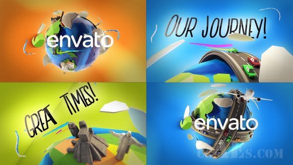 旅行社LOGO标识包装AE模板-VIDEOHIVE – TRAVEL LOGO REVEALS – 23227867