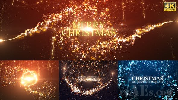圣诞节火花标题展示AE模板-VIDEOHIVE – CHRISTMAS – 25035594