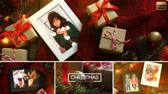节日相片展示AE模板-VIDEOHIVE – CHRISTMAS PHOTO GALLERY – 20991107