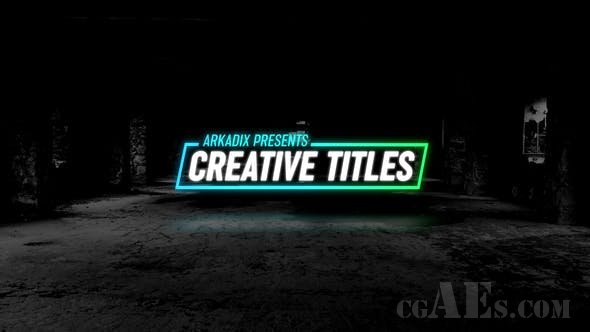 创意标题AE模板-VIDEOHIVE – CREATIVE TITLES 4K – 24911916