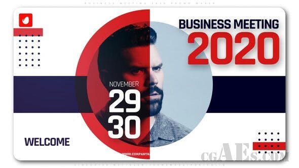 商业会议短片剪辑片头包装AE模板-VIDEOHIVE – BUSINESS MEETING 2020 PROMO MAKER – 25199806