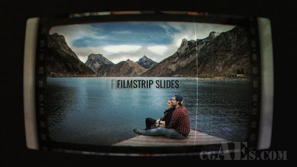 电影胶片视频展示AE模板-VIDEOHIVE – FILMSTRIP SLIDES – 22368641