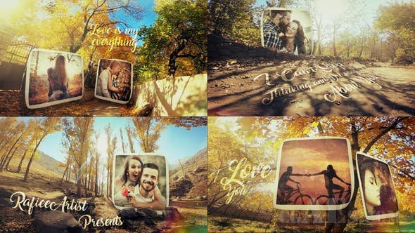 秋季爱情故事幻灯片-VIDEOHIVE – AUTUMN LOVE STORY SLIDESHOW – 25183556