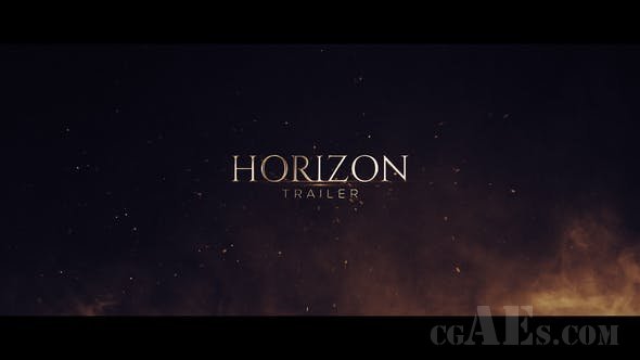 电影预告片主题视频包装AE模板-VIDEOHIVE – HORIZON TRAILER – 25212541